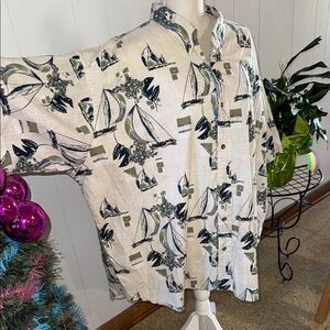 Sailing Print Men's Shirt